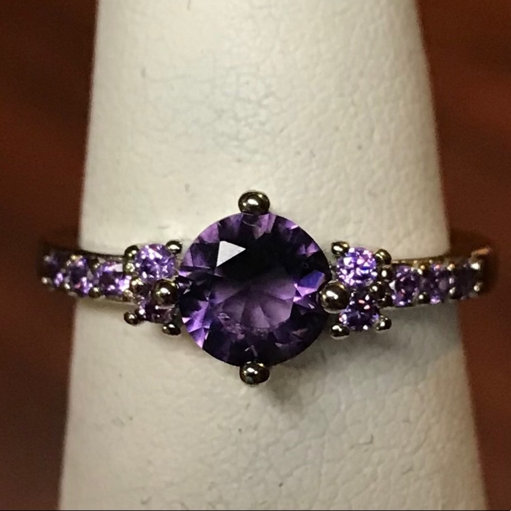 **SOLD** Size 5, Sterling Silver “Amethyst” Ring
